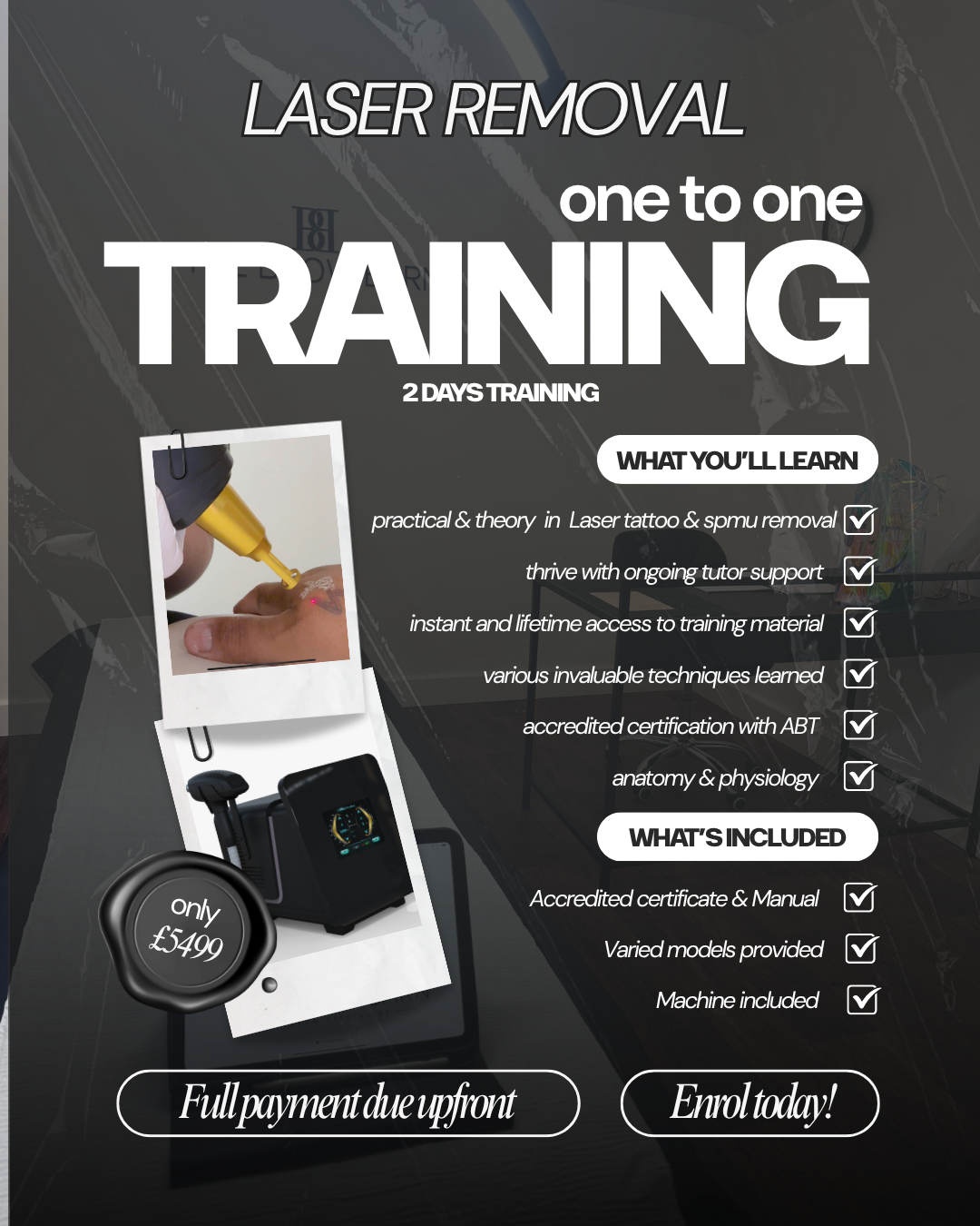 Laser Tattoo Removal Training course